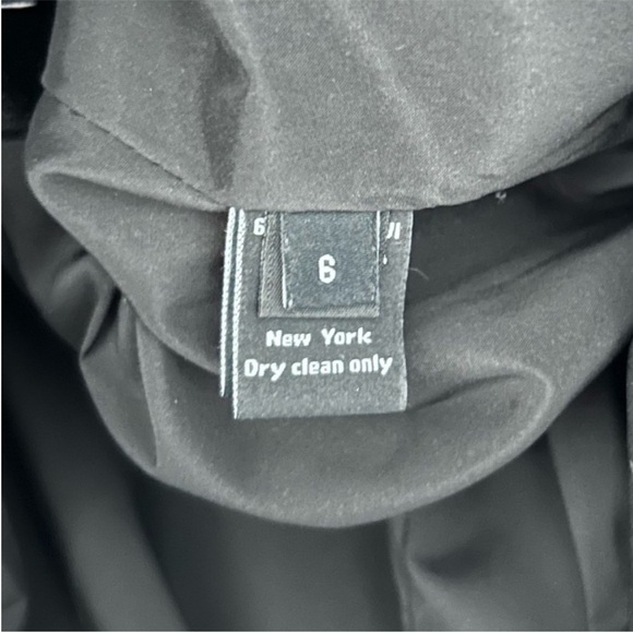 Brandon Maxwell Asymmetrical Velvet Mini Dress Black - Picture 13 of 13